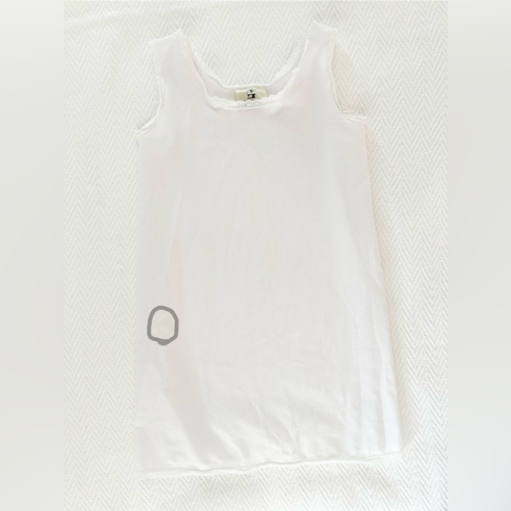 Girls handmade cotton slip size 6